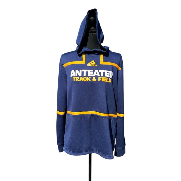 Adidas Blue & Yellow Track & Field Hoody & pants Sze XL University of Irvine - Picture 1 of 7